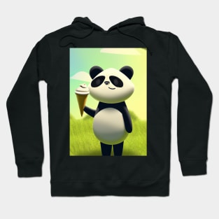 Panda with Ice Cream Hoodie